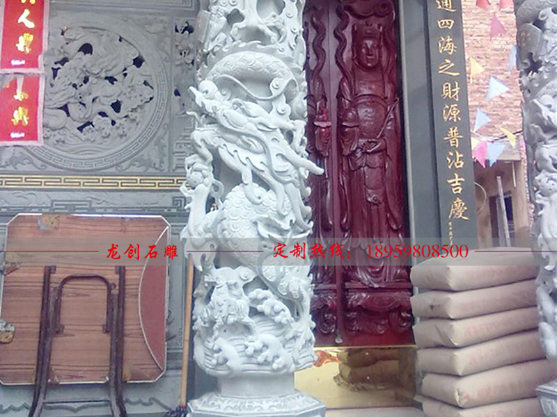 購(gòu)買石雕龍柱,定做石雕龍柱